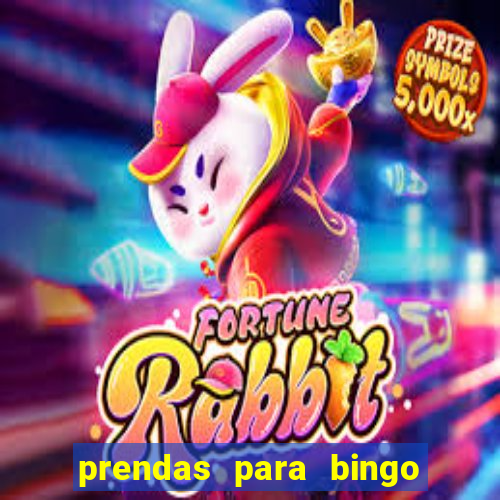 prendas para bingo de natal